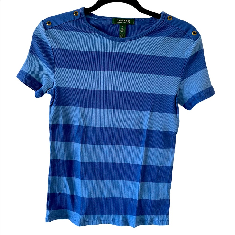 Lauren by Ralph Lauren color block top
